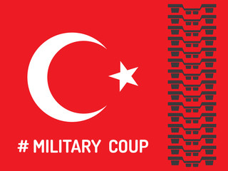 Obraz premium The military coup