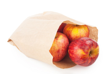 Apples in paper bag