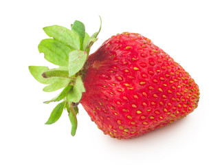 Strawberry on white background