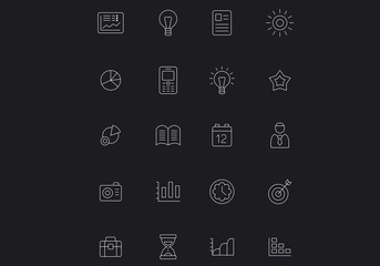 Icons design tample . Mixed media