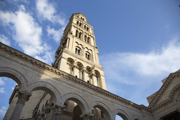 Fototapeta premium Sveti Duje - famous tower in Split, Croatia