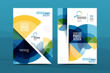 Colorful fresh business A4 cover template - flyer, brochure, book magazine and annual report