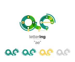 Alphabet letter font logo business icon
