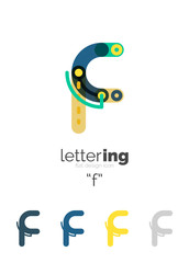 Alphabet letter font logo business icon