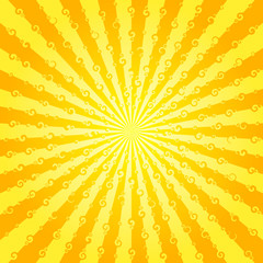 Sun. Summer abstract background Vector illustration.