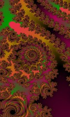 bright red black abstract background fractal