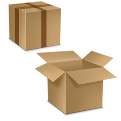картонная коробка, контейнер 