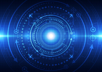 technology abstract digital background, vector illustration