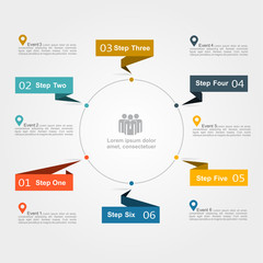 Naklejka premium Infographic design template. Vector illustration.
