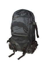 Fototapeta premium black backpack isolated on white