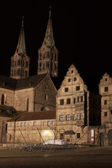 Fototapeta premium Bamberg Cathedral by night
