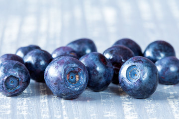 Pile of fresh blueberries