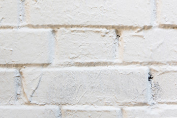 White brick wall texture