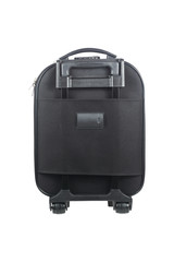 one black luggage isolated on white