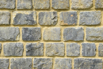 Mauer aus Granitsteinen