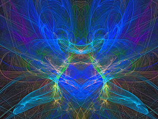 Abstract multicolored fractal.