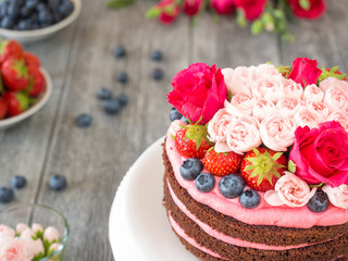 Nackter Schokokuchen / Naked Chocolate Cake