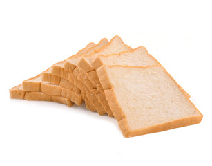 Bread isolated on white