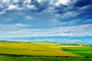 Fototapeta premium Summer landscape in Transylvania