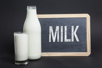 Milk auf Tafel