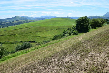 Fototapeta na wymiar Baskische Hügellandschaft