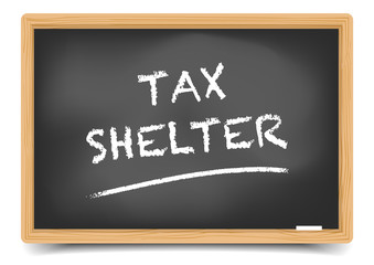 Fototapeta premium Blackboard Tax Shelter