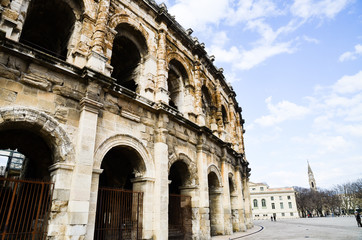 南仏ニーム 古代ローマの円形闘技場（フランス）