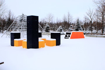 The amusement park which is hibernating