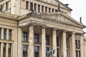 Fototapeta na wymiar beautiful Konzerthaus Berlin at famous touristic square Gendarmenmarkt in Berlin