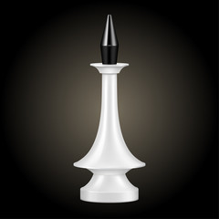 Chess piece white king isolated, look like realistic