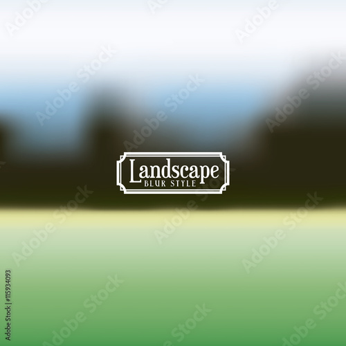 "landscape frame with blur background isolated icon design ...