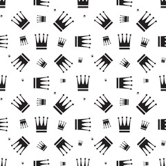 Fototapeta premium crown icon seamless pattern