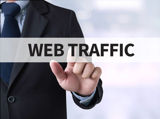 WEB TRAFFIC (business, technology, internet and networking conce
