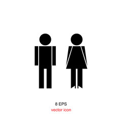 man and woman icon