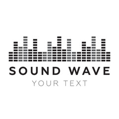 Music beat. Abstract equalizer. Sound Wave