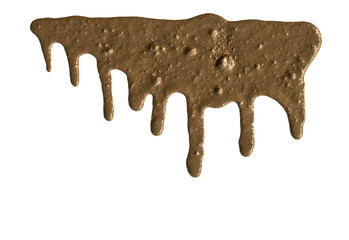 Texture clay moving in white background