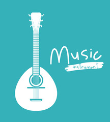 guitar instrument isolated icon design, vector illustration  graphic 