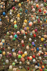 Easter eggs on the tree