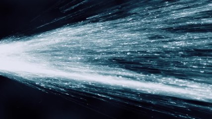 Water Spraying Side View