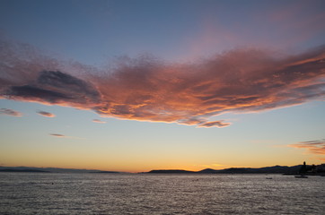 Fototapeta premium Sunset Over Split, Croatia Horizontal
