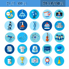 Education Collection Colorful Icon Set
