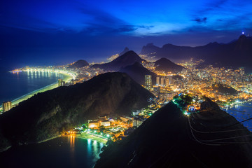 Night view of Rio de Janeiro