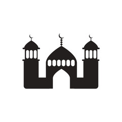 black vector icon on white background ramadan festival