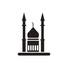 black vector icon on white background ramadan festival