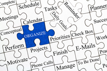 Organize Puzzle Concept