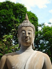 Buddha statue in buddism temple