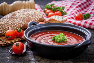 Tomato gazpacho soup