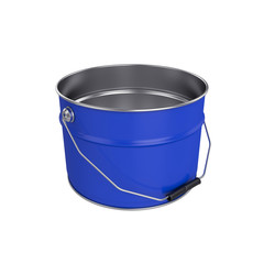 Bucket Isolated on White Background, 3D rendering