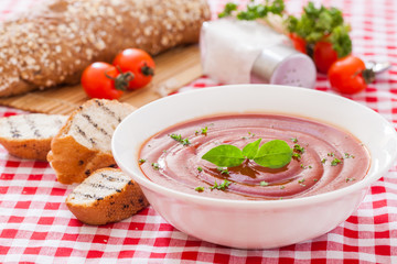 Tomato gazpacho soup