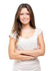 Fototapeta premium Smiling young business woman